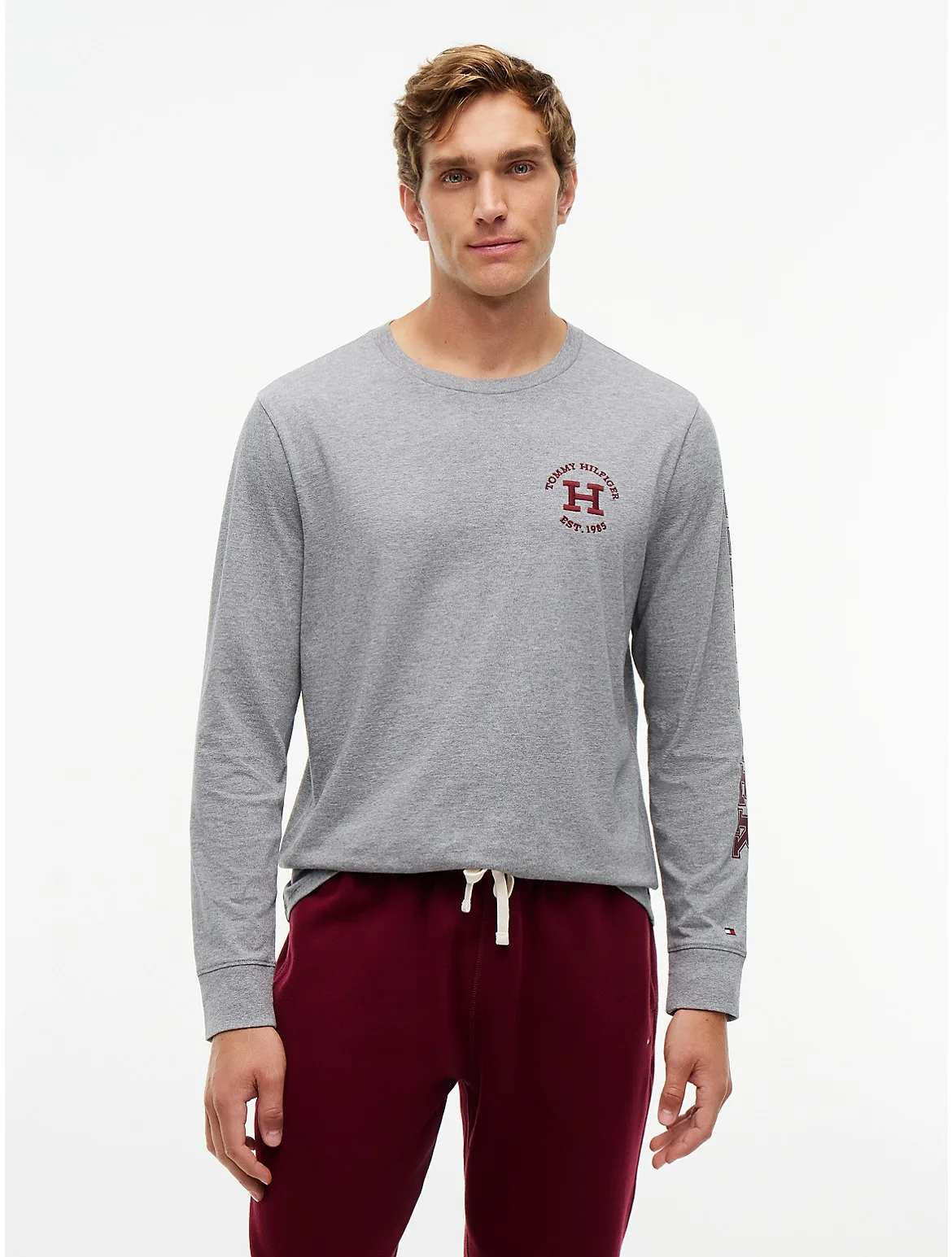 Long-Sleeve Hilfiger Logo T-Shirt