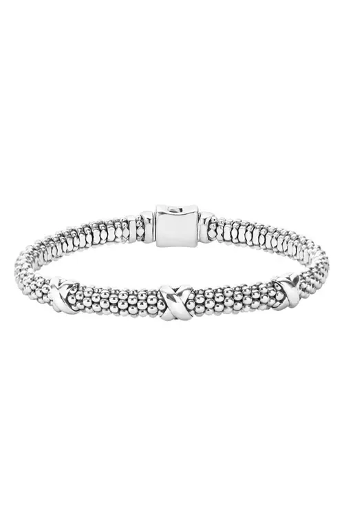 Three-Station x Caviar Bracelet in Sterling Silver by LAGOS