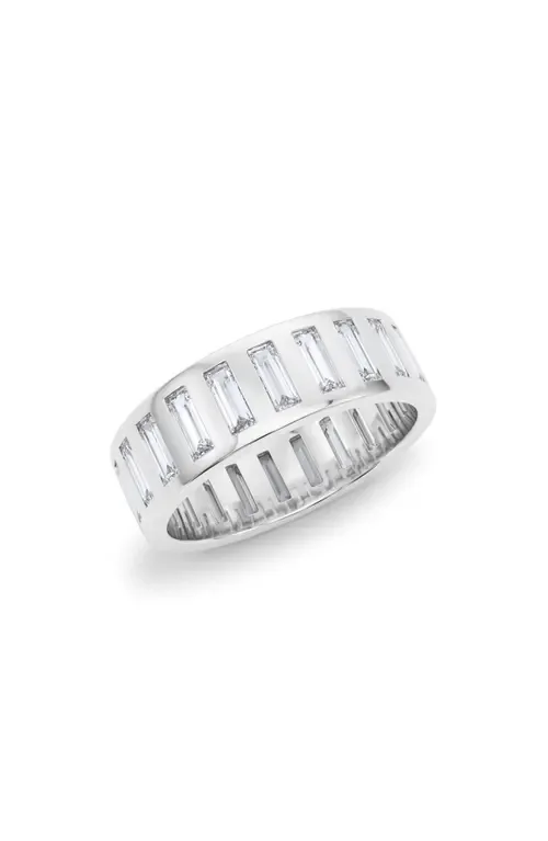 Baguette Lab Created Diamond Eternity Band Ring by HauteCarat