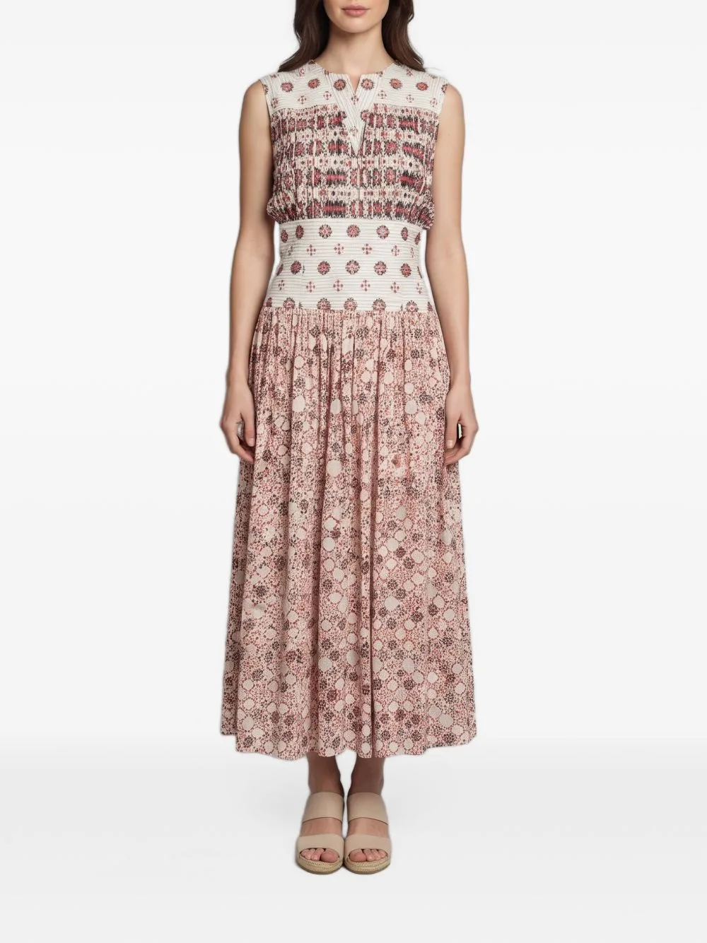 Floral-Print Midi Dress