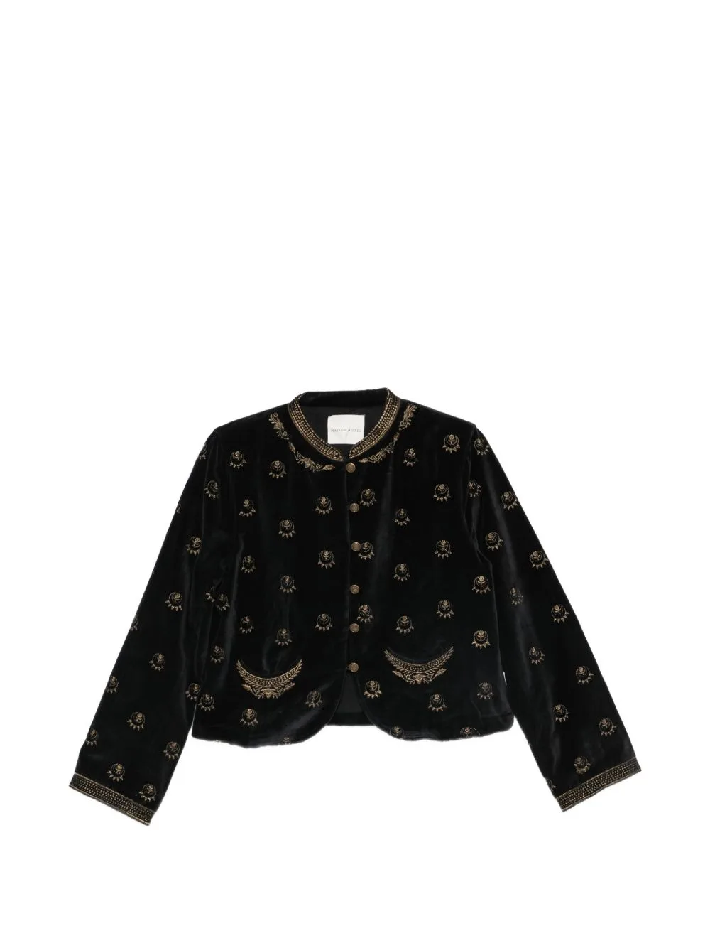 Embroidered Velvet Jacket