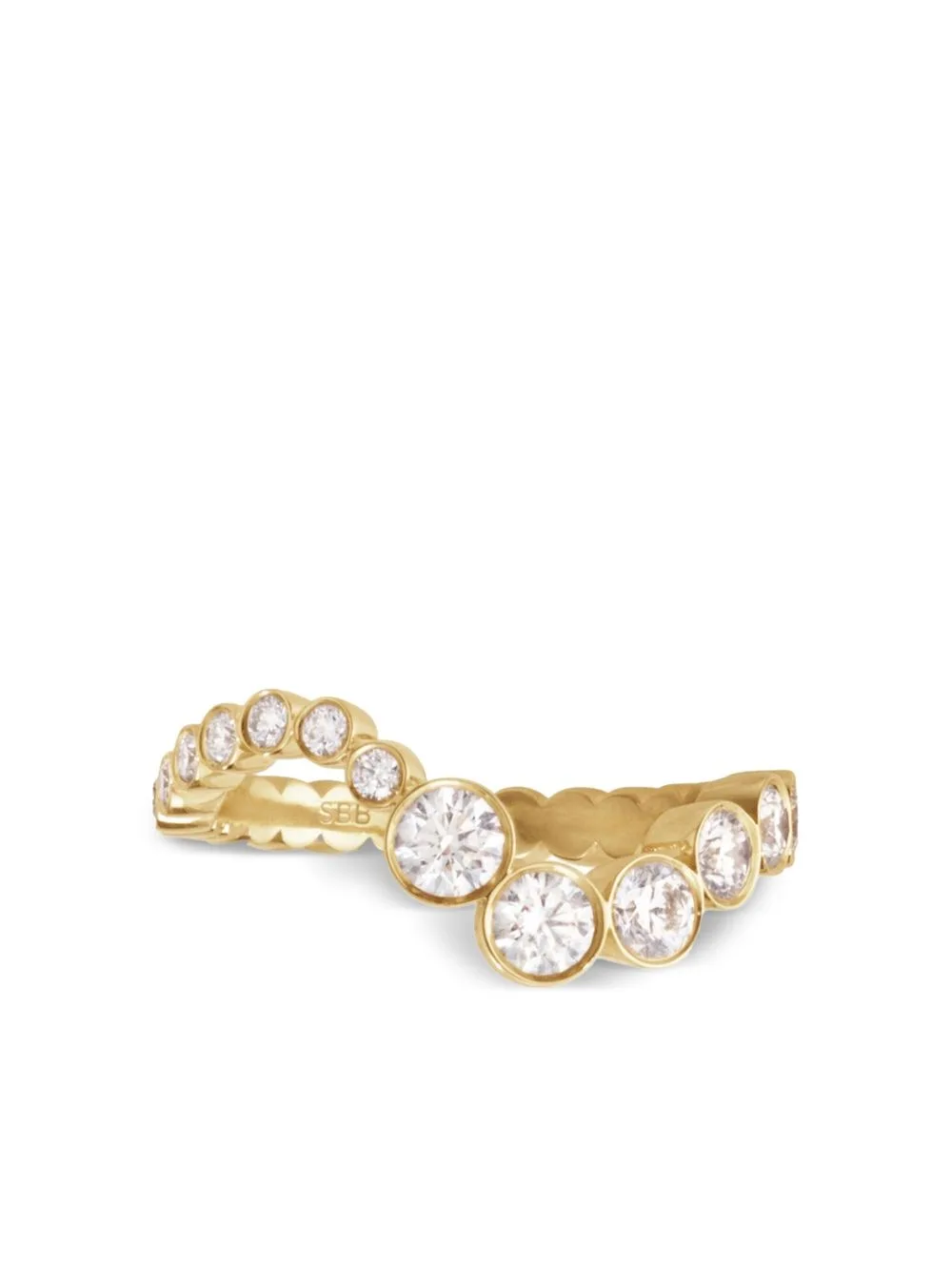 18kt Recycled Yellow Gold Ensemble Ocean Diamond Ring