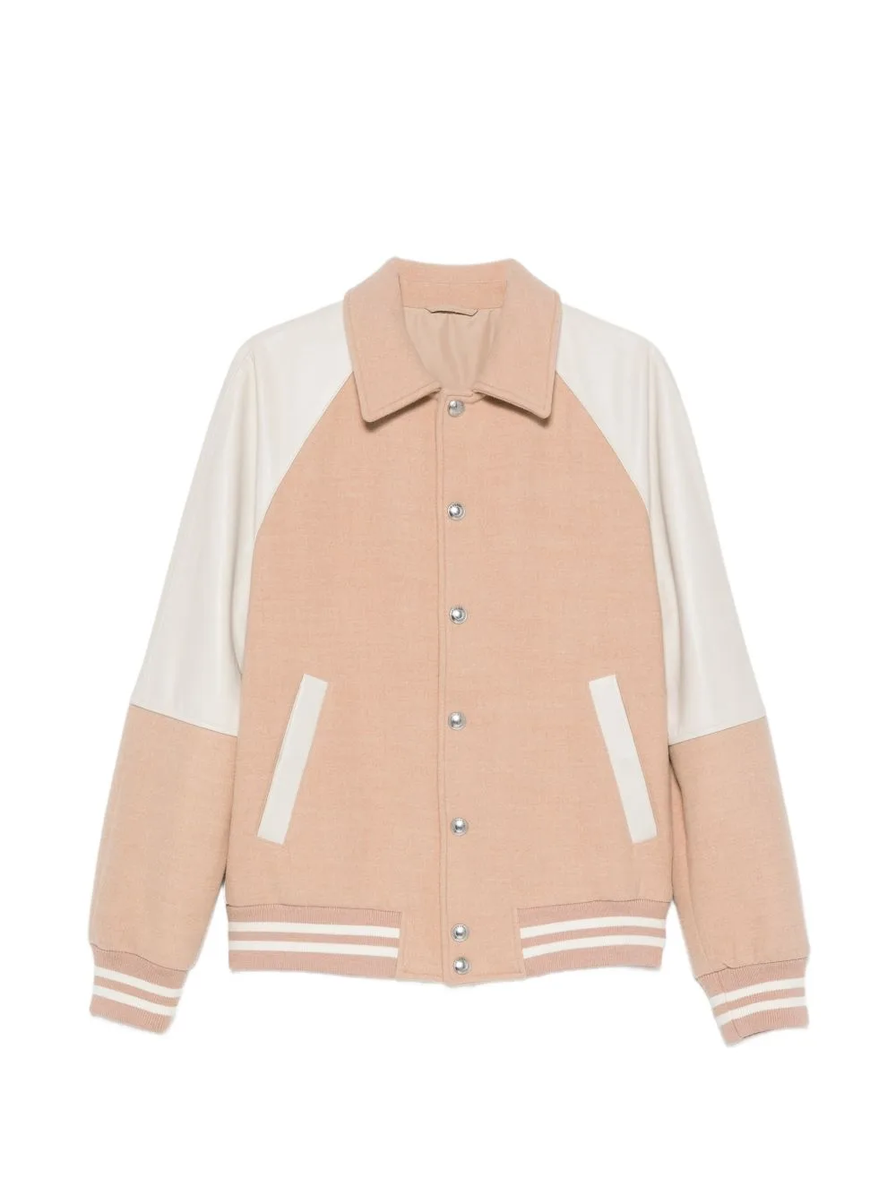 Panelled Wool Bomber Jacket