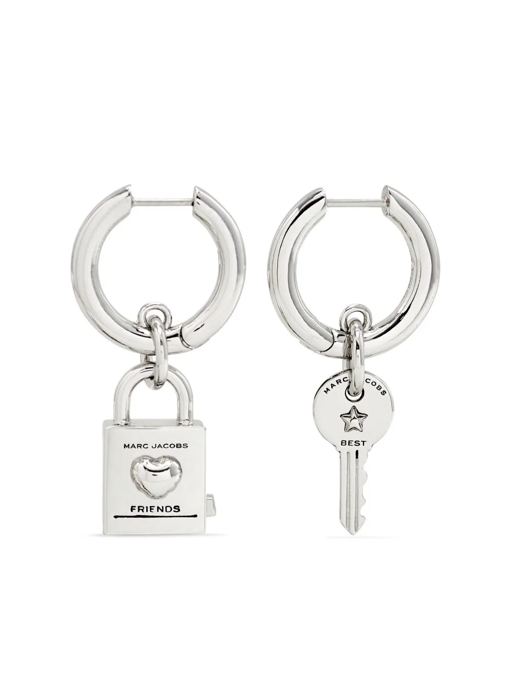 Friendship Padlock Hoop Earrings by Marc Jacobs
