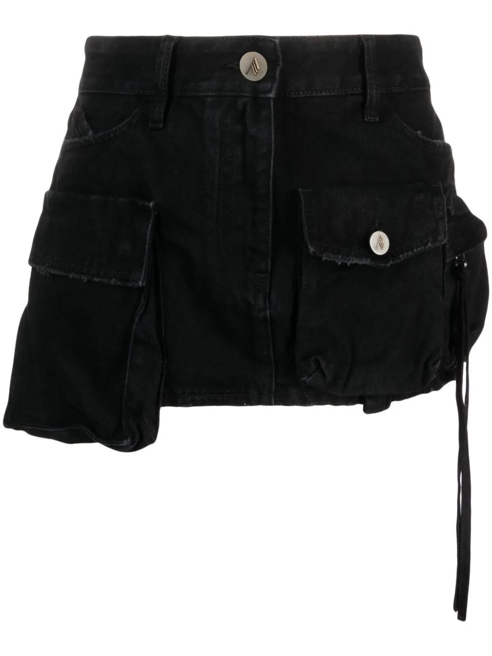 Fay Cargo Denim Miniskirt