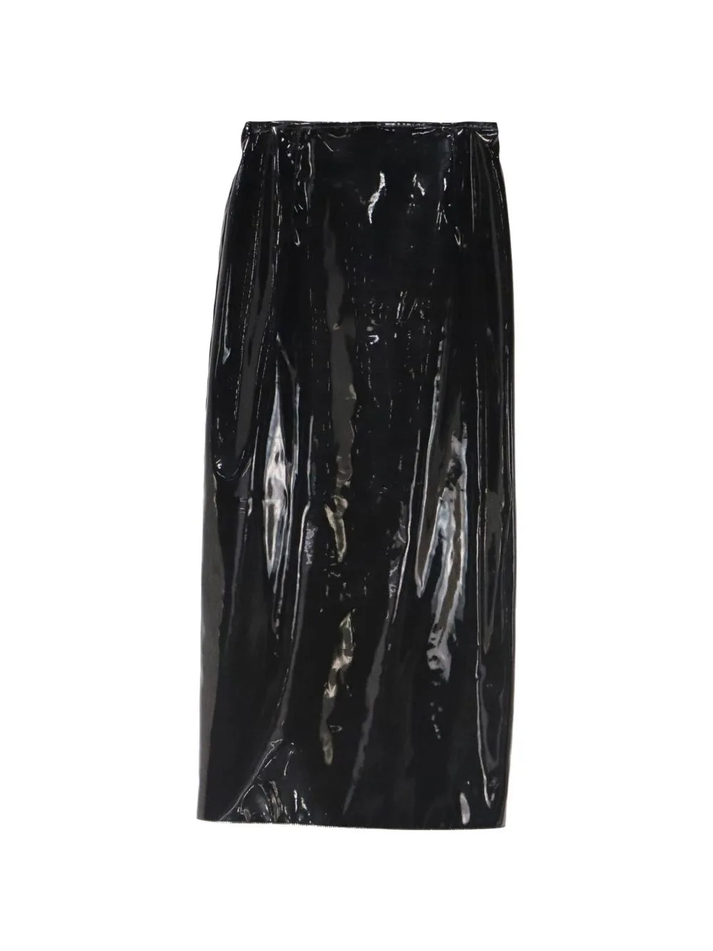 Vinyl Midi Skirt