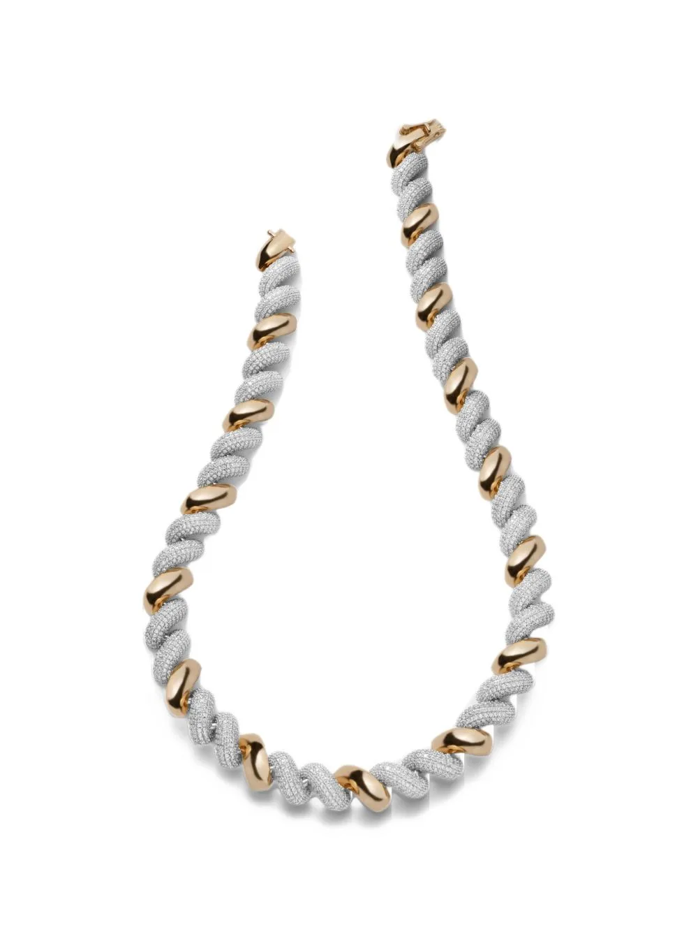 Pavé Torsade Necklace by Eddie Borgo