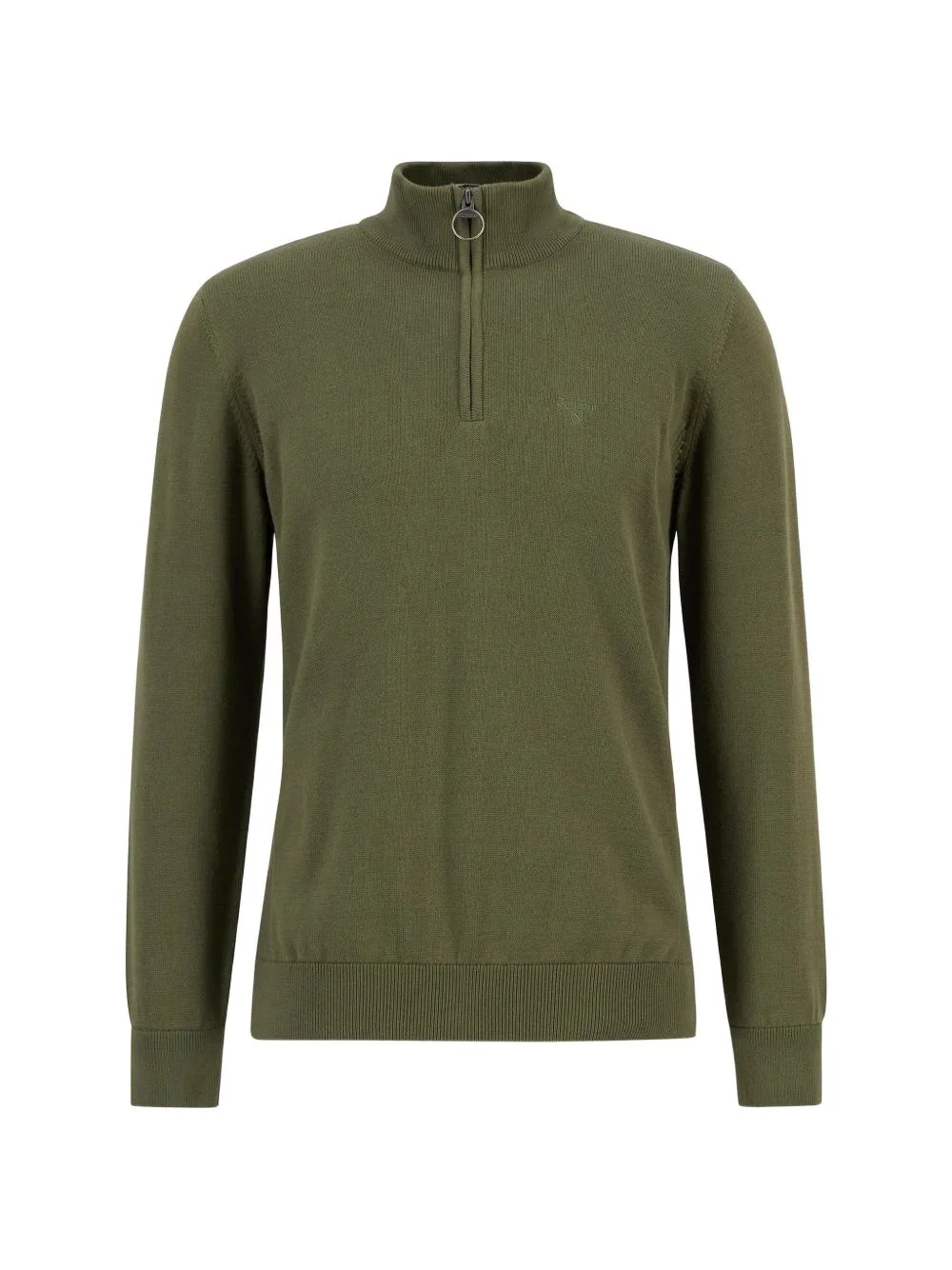 Cotton Quarter-Zip Sweater