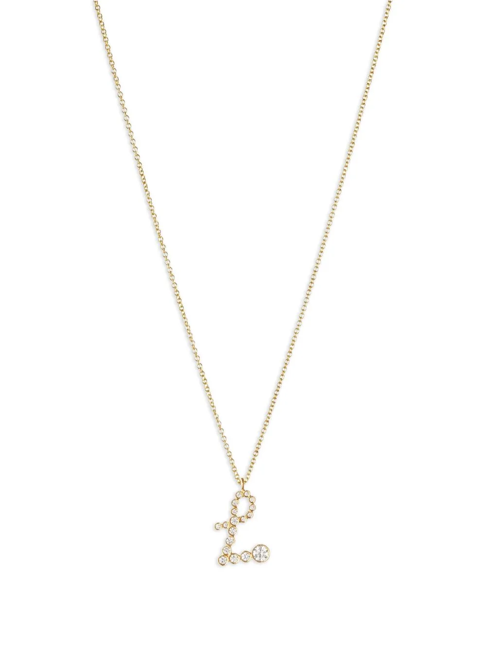 18K Recycled Yellow Gold Soprano L Diamond Necklace by Sophie Bille Brahe