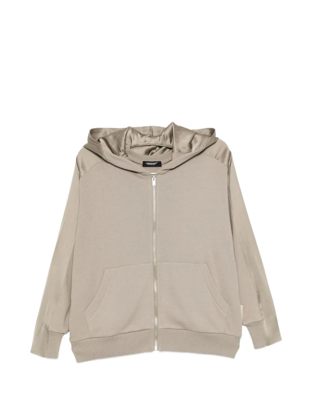 Panelled Zip-Up Hoodie