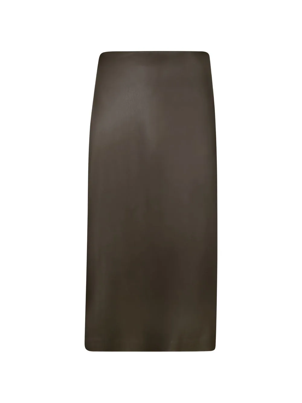 Rear-Slit Midi Skirt