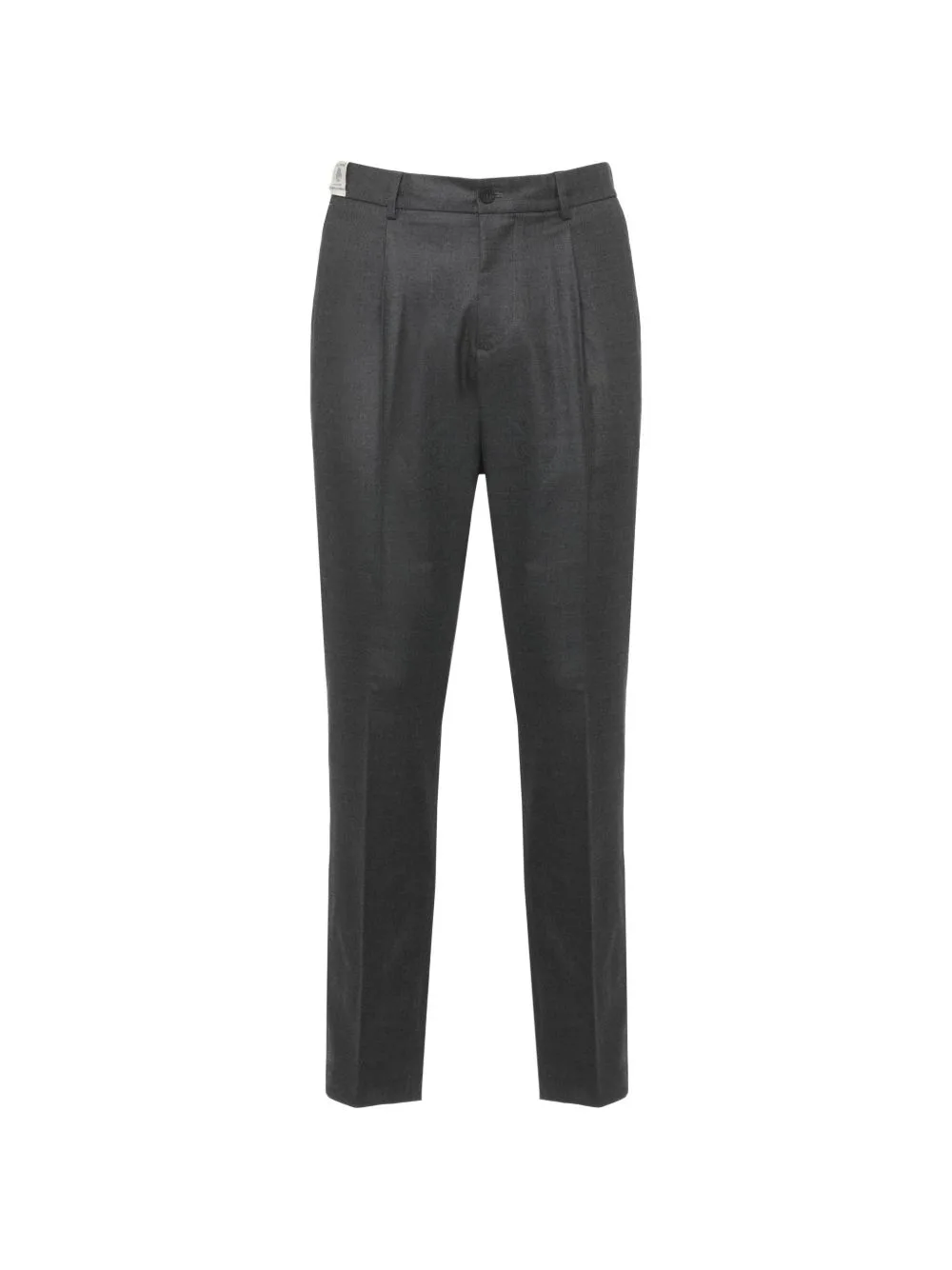 Pleated-Detail Elasticated-Waist Trousers