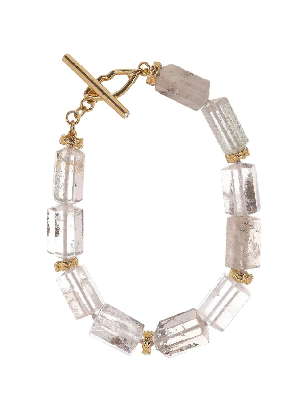 Garden Quartz and Diamond Bracelet by EDINA KISS