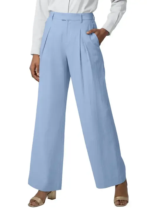 Linen Wide Leg Trouser