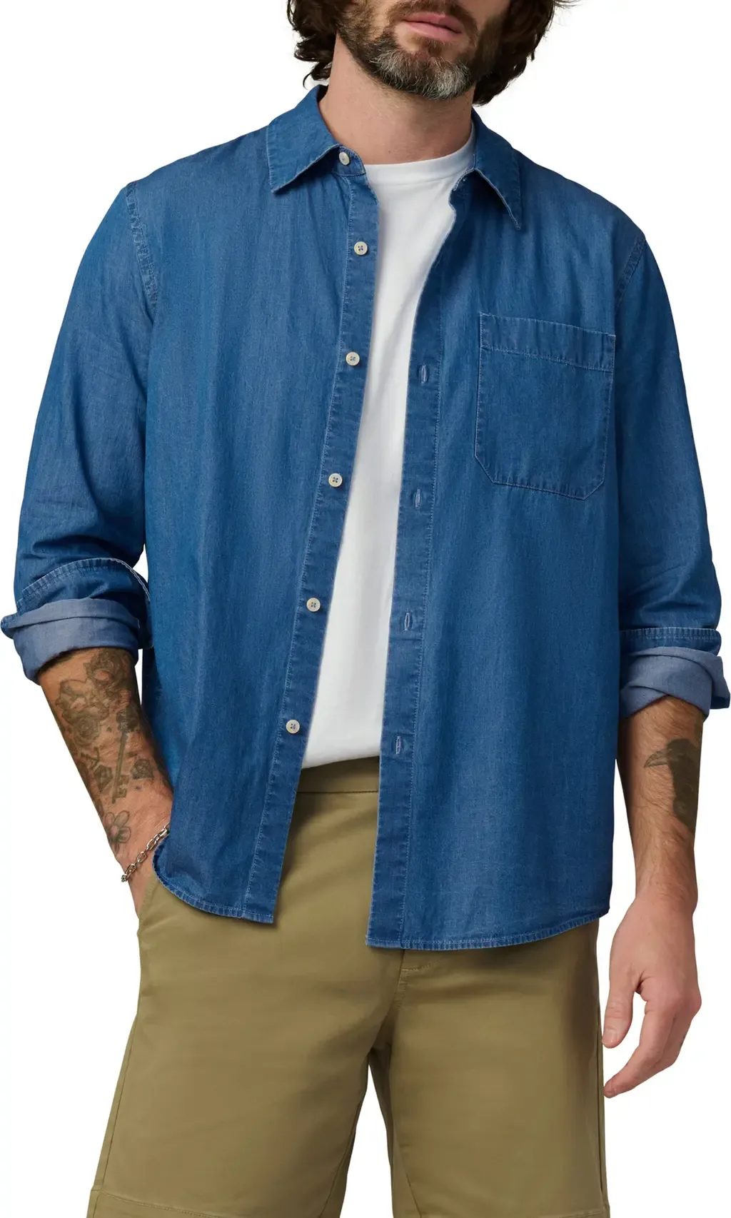 The Chambray Cole Button-Up Shirt