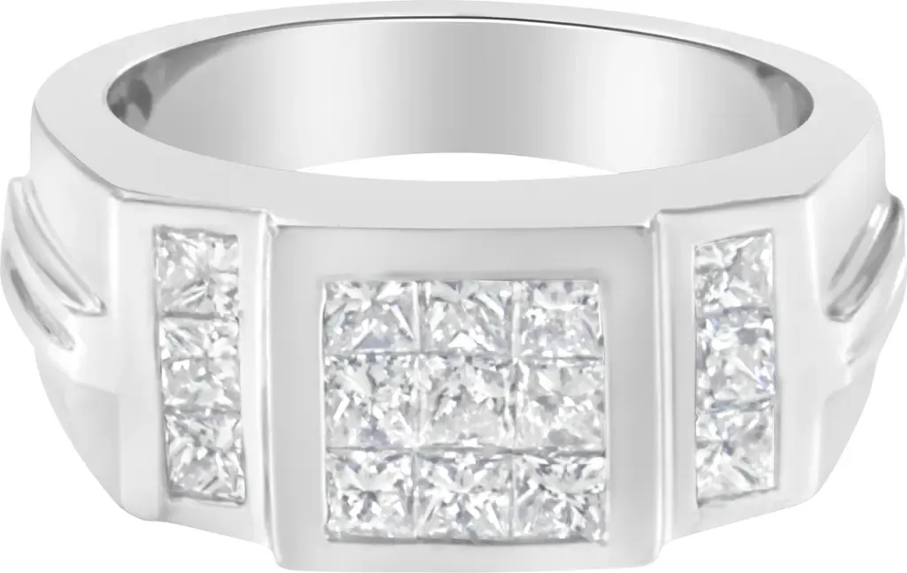 14K White Gold 2.0 Cttw Diamond Cluster Ring by Haus of Brilliance