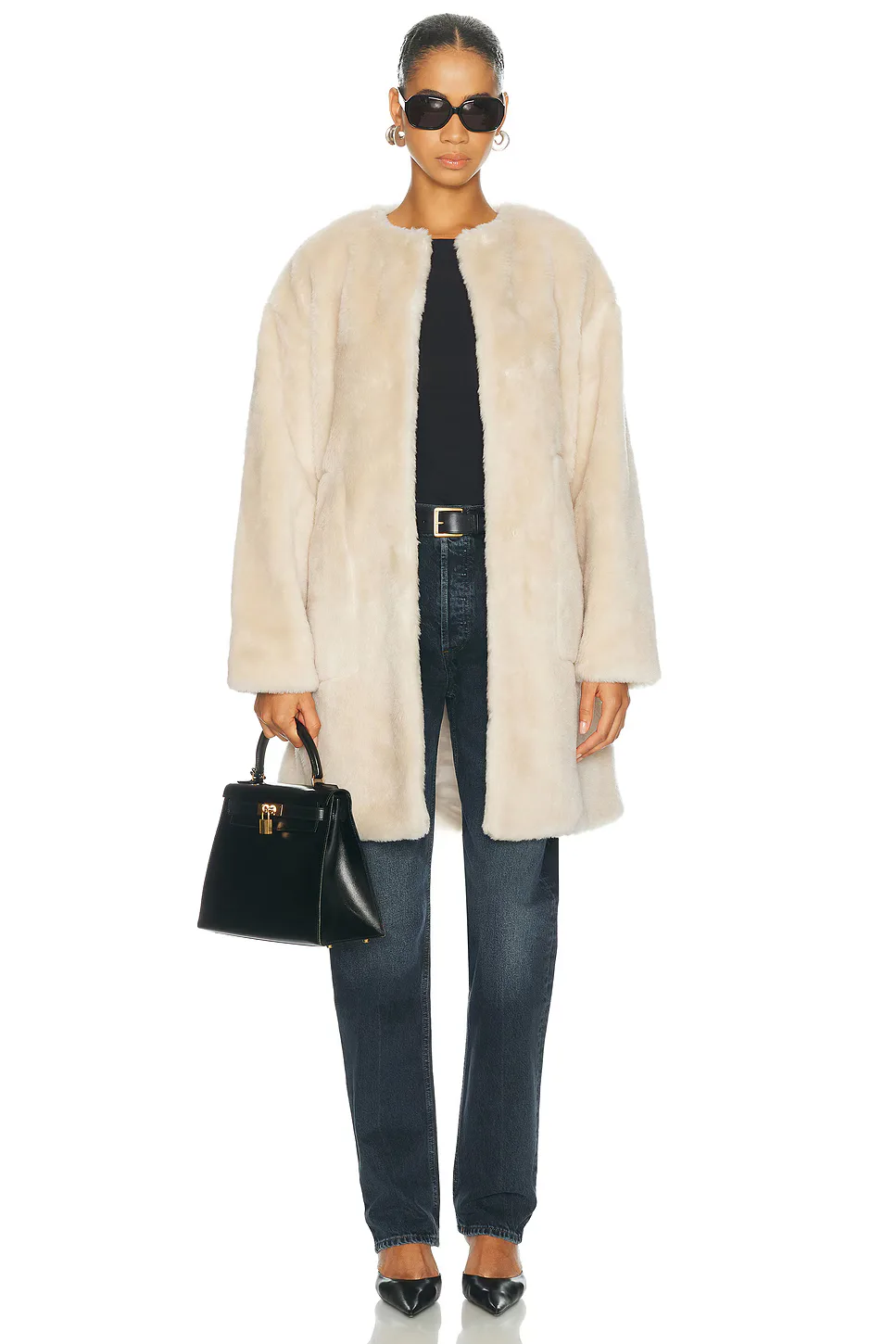 Martina Long Sherpa Coat
