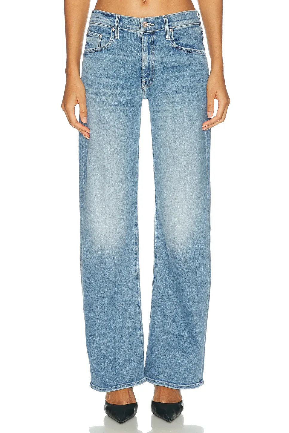 The Mid Rise Lasso Sneak Jeans