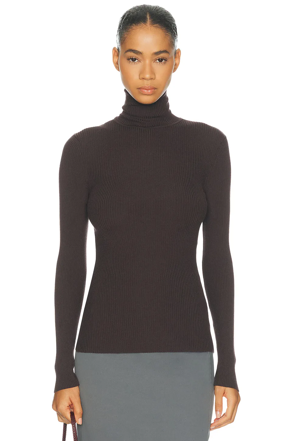 Merino Fine Rib Long Sleeve Top