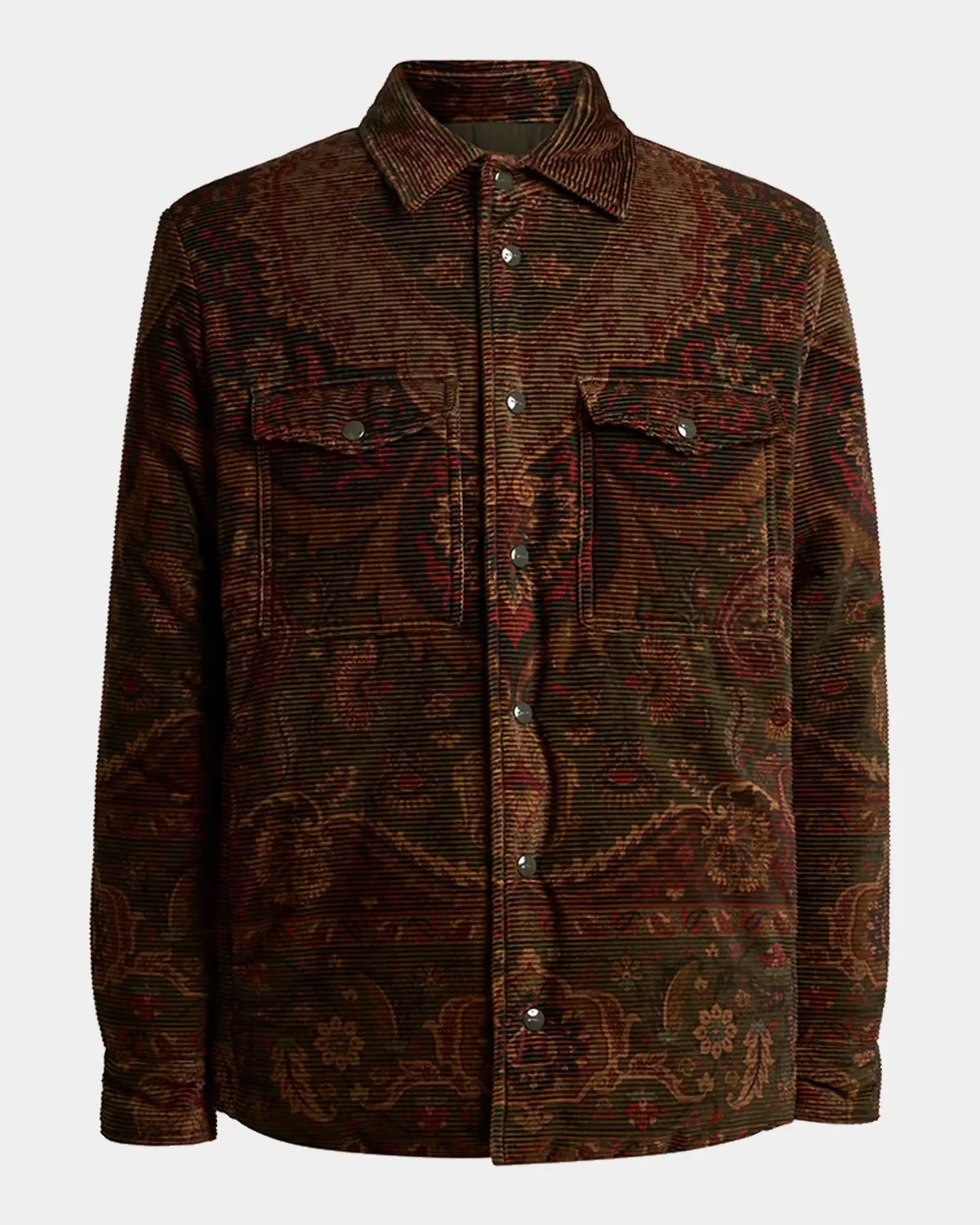 Corduroy Paisley Overshirt