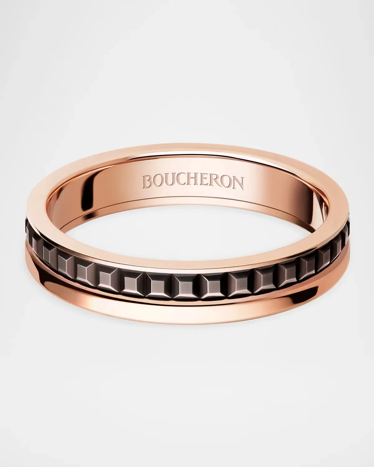Quatre 18K Pink & Yellow Gold Wedding Band by Boucheron