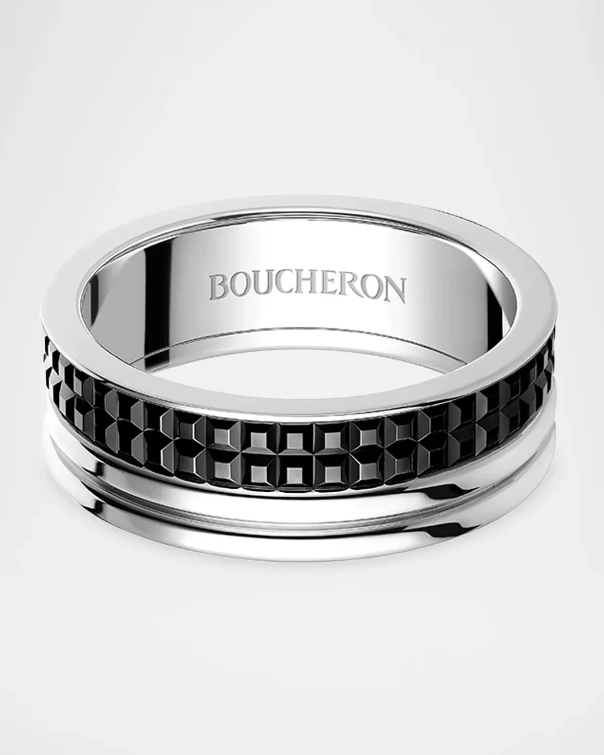 Quatre 18K White Gold Wedding Band by Boucheron