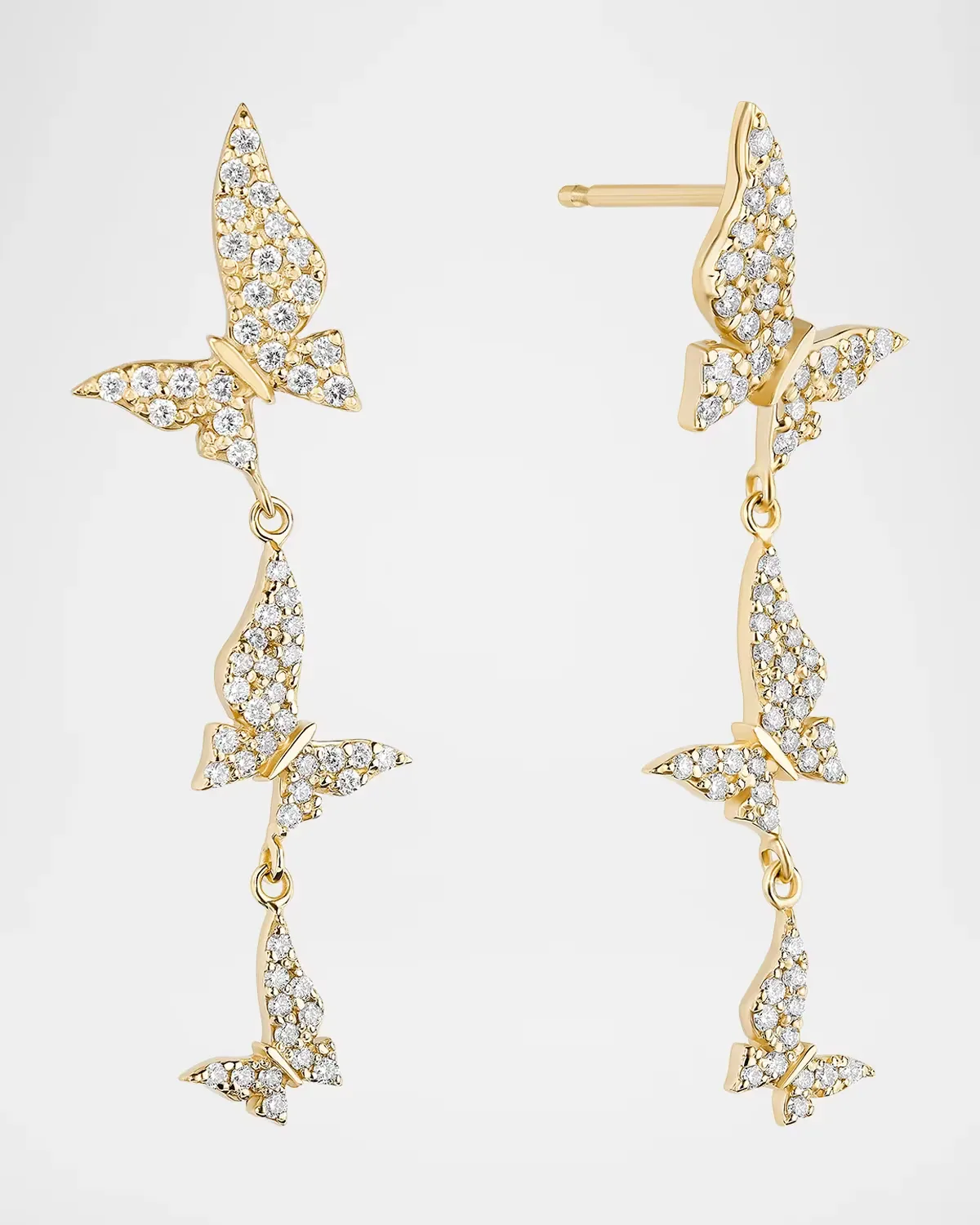14K Yellow Gold & 0.42 TCW Diamond Drop Earrings by Lana