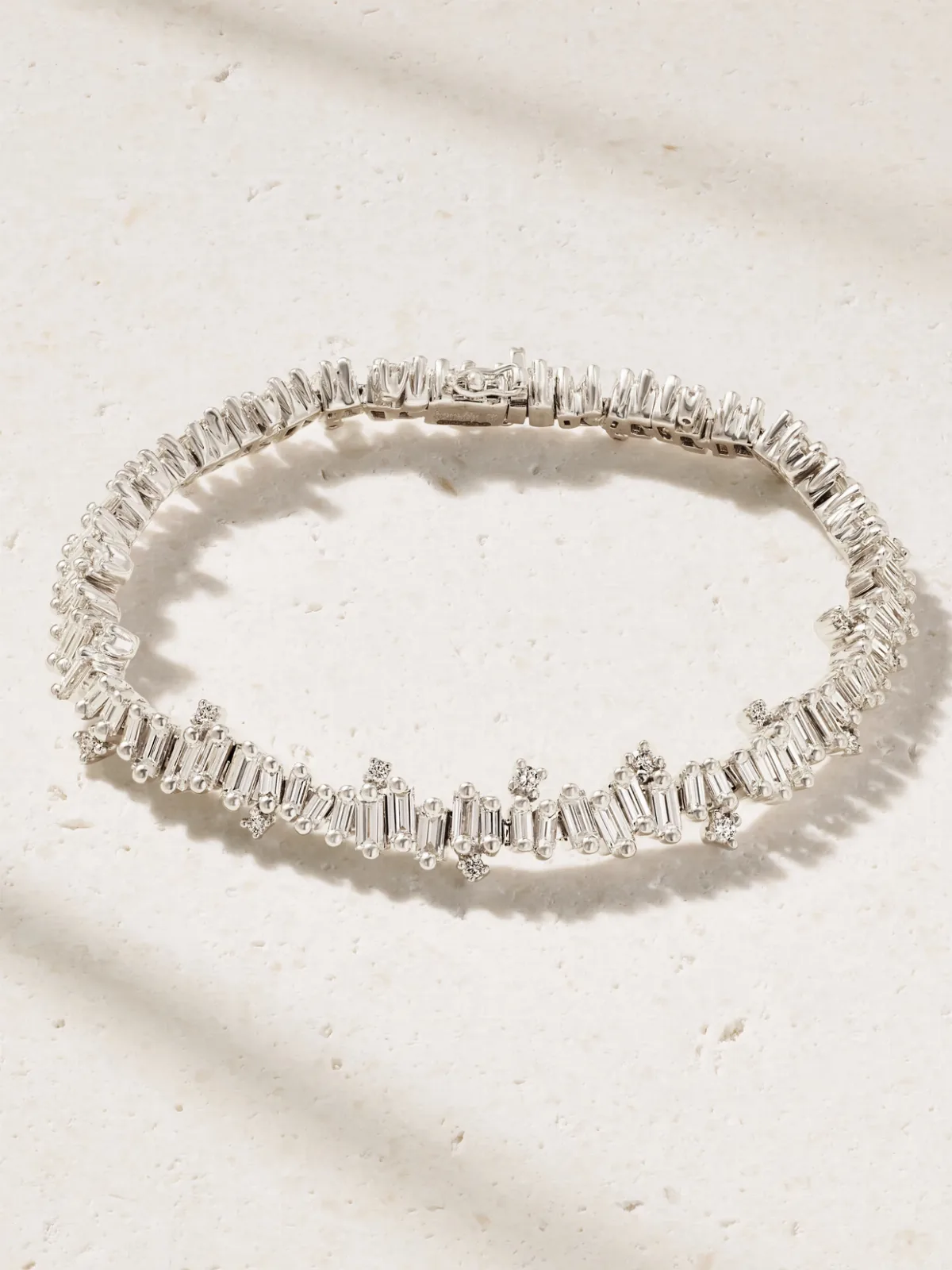 - 18-karat White Gold Diamond Bracelet -