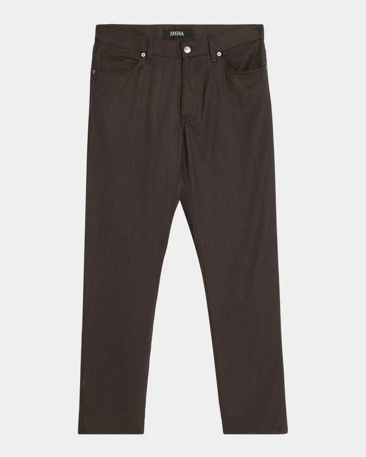 Wool Flannel Five-Pocket Pants