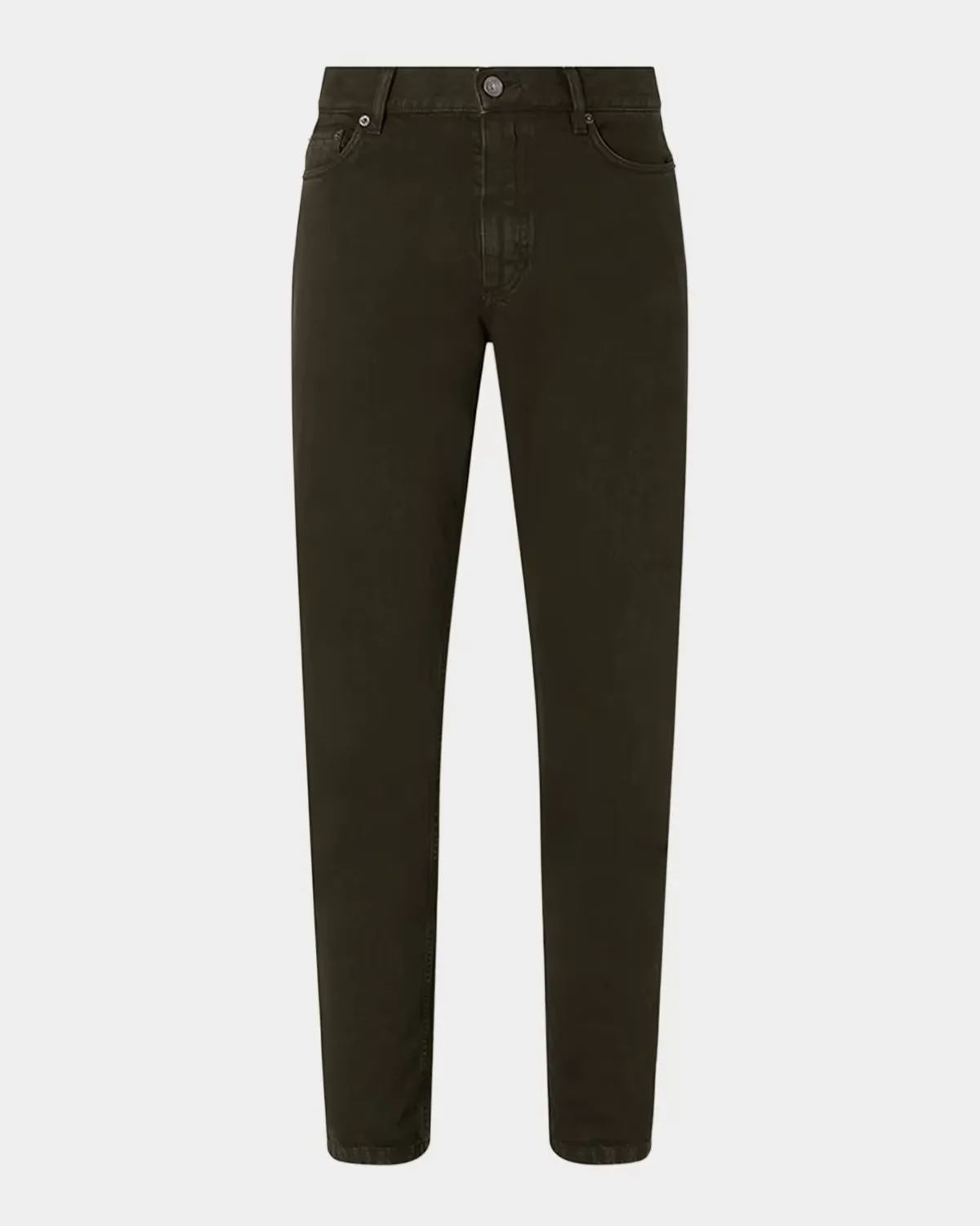 Marble-Effect Denim Five-Pocket Pants