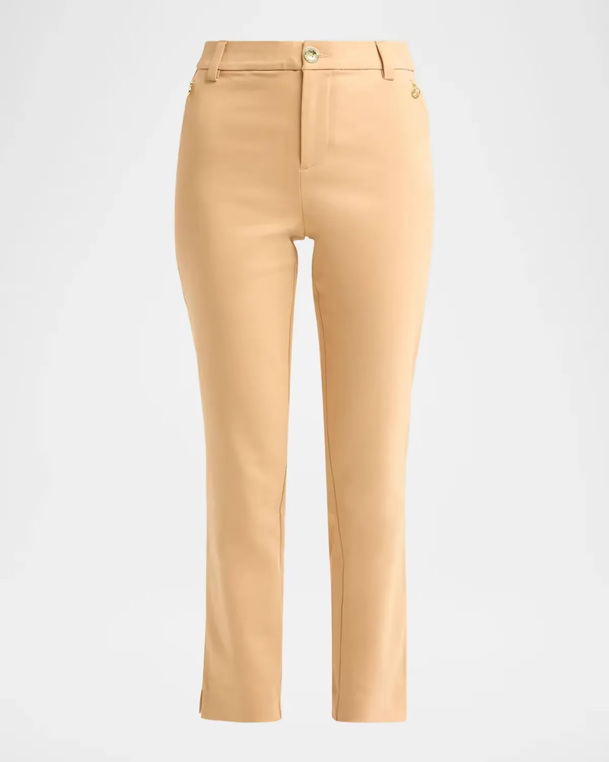 Ana Stretch Cotton-Blend High-Rise Pants