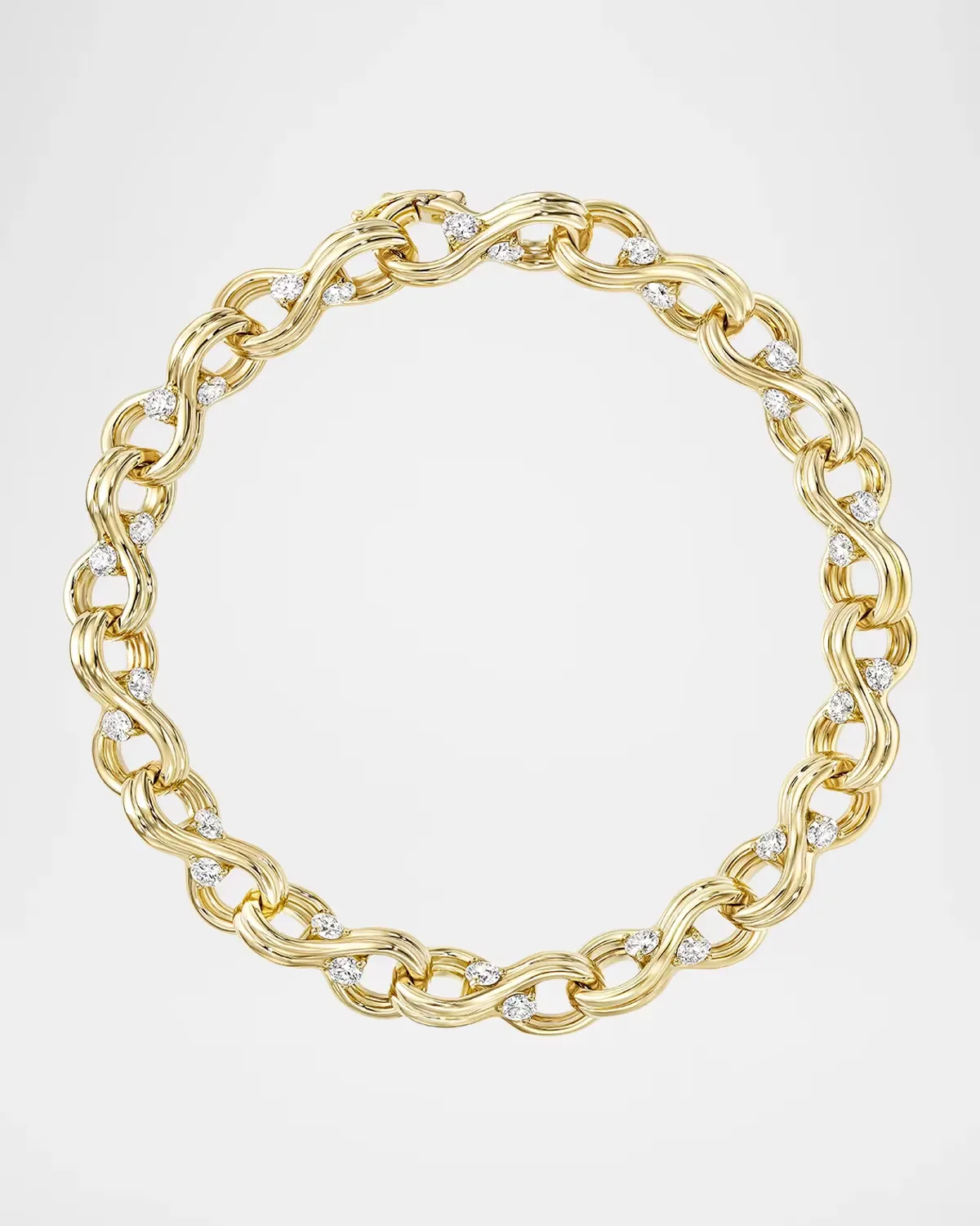 18K Yellow Gold Rocky Infinity Bracelet, Medium by Melissa Kaye