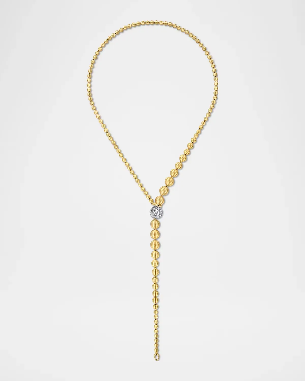 Bujukan 14K Two-Tone Gold & 2.35 TCW Diamond Lariat Necklace by Gabriel