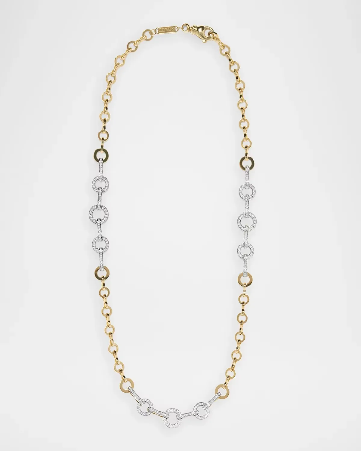 Cadence 18K Yellow Gold Pav Diamond Chain Necklace