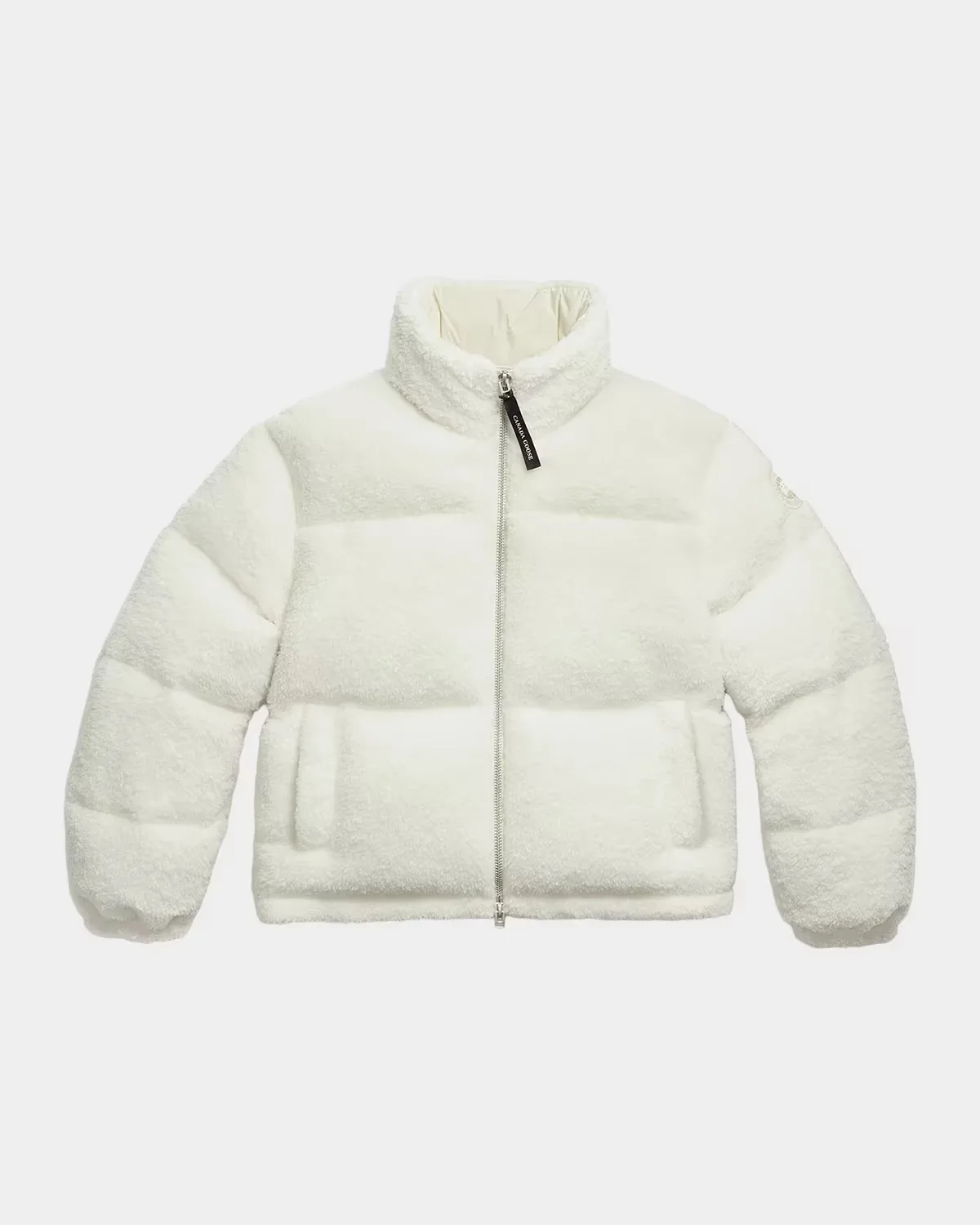 Fallon Puffer Jacket in High-Pile Fleece
