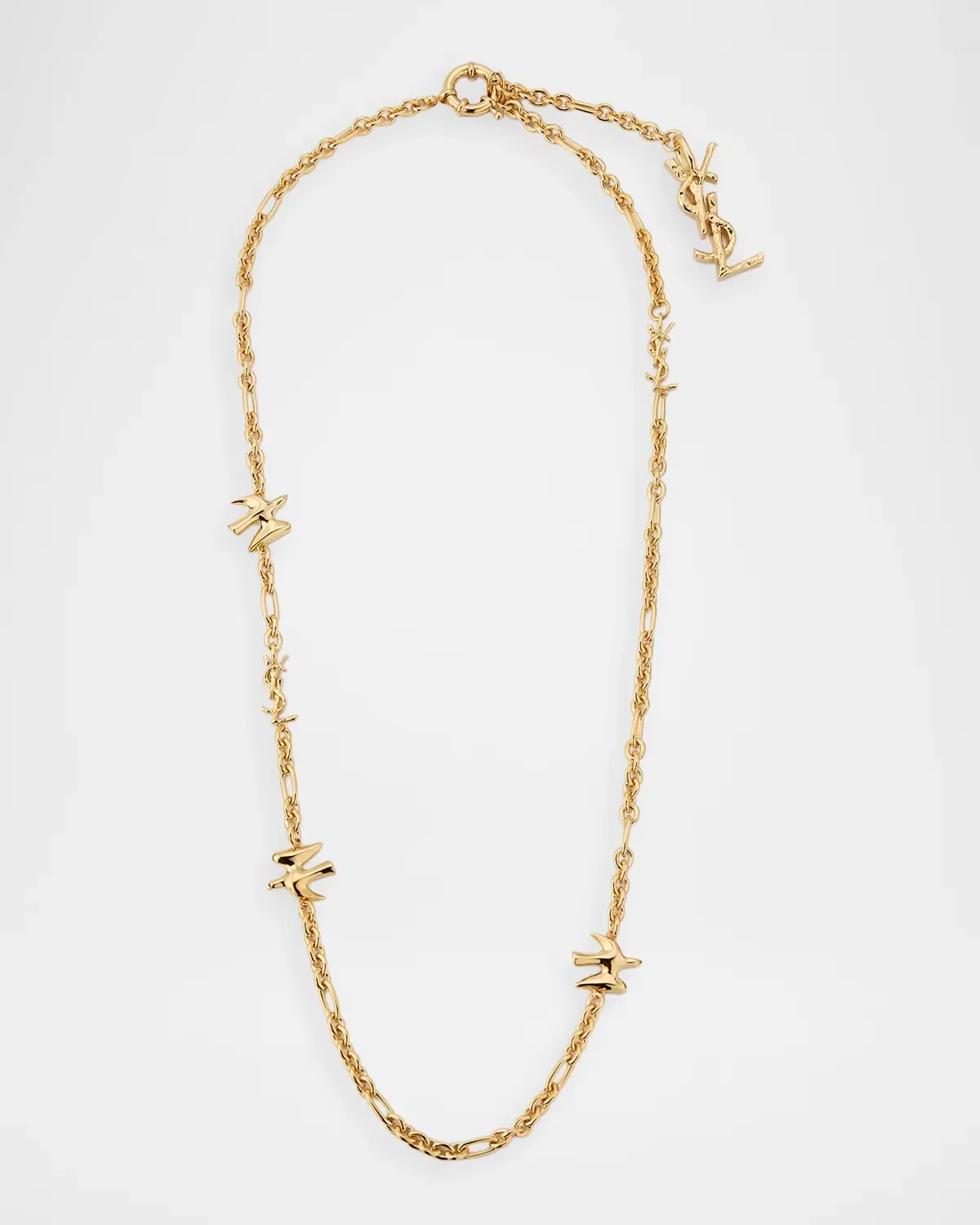 YSL Dove Chain Necklace by Saint Laurent