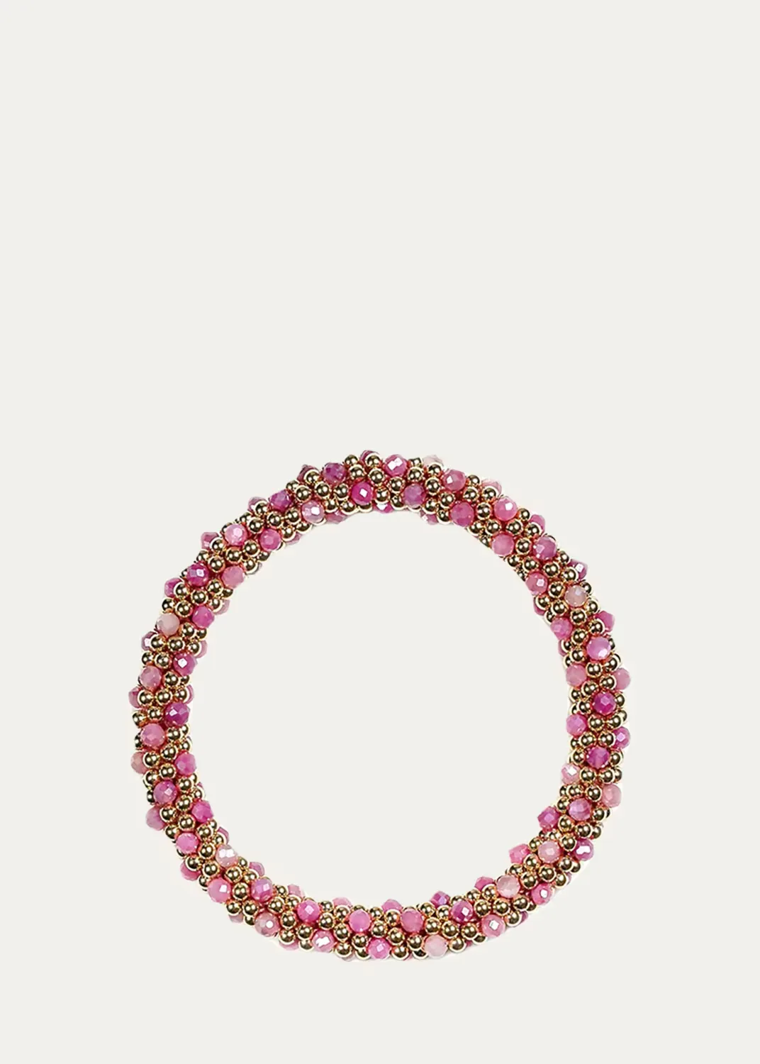 14K Yellow Gold Glenn Pink Opal Bracelet by Meredith Frederick