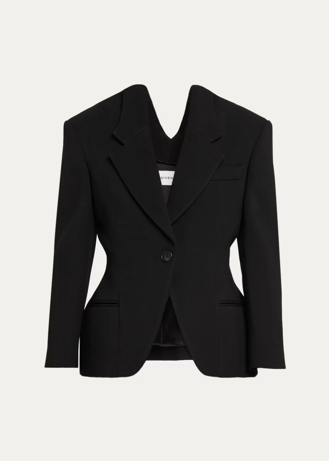 Single-Breasted Slashed Jacket