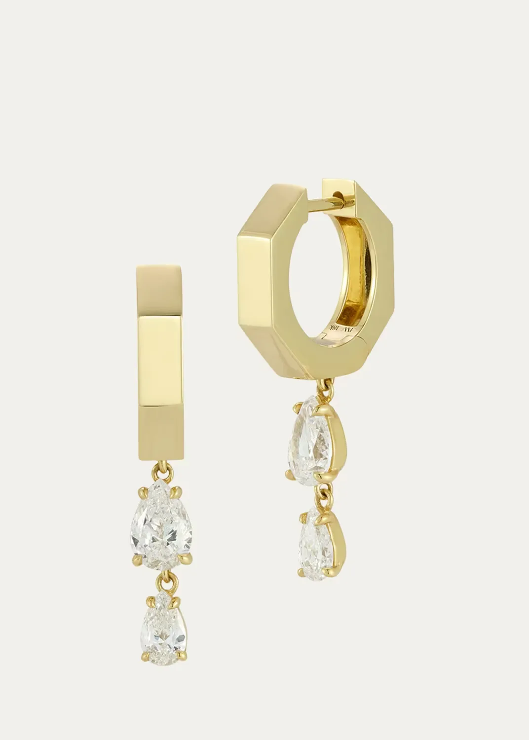 Escalator 18K Yellow Gold & 1.15 TCW Diamond Drop Earrings by Jemma Wynne