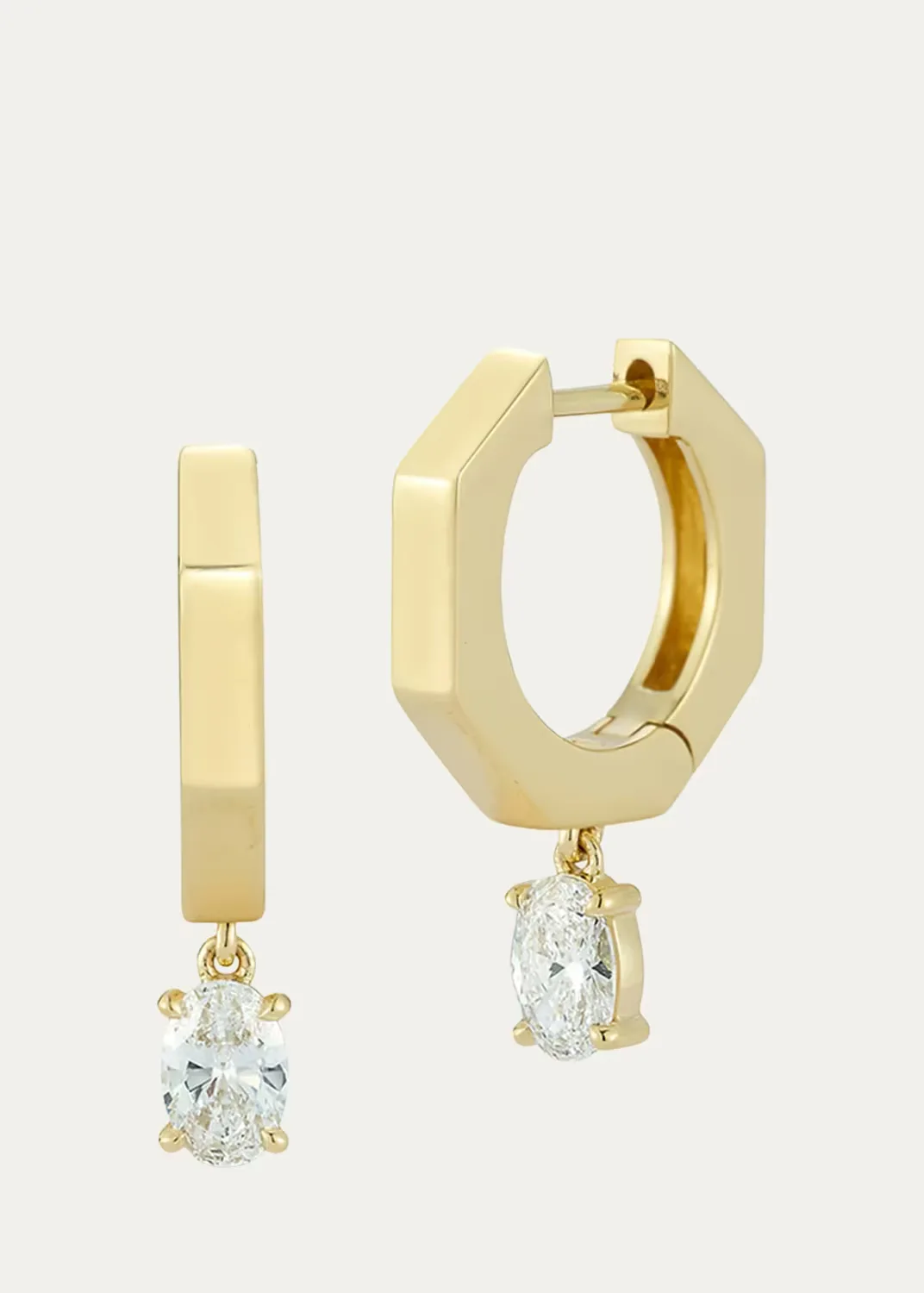 Escalator 18K Yellow Gold & 0.5 TCW Diamond Earrings by Jemma Wynne