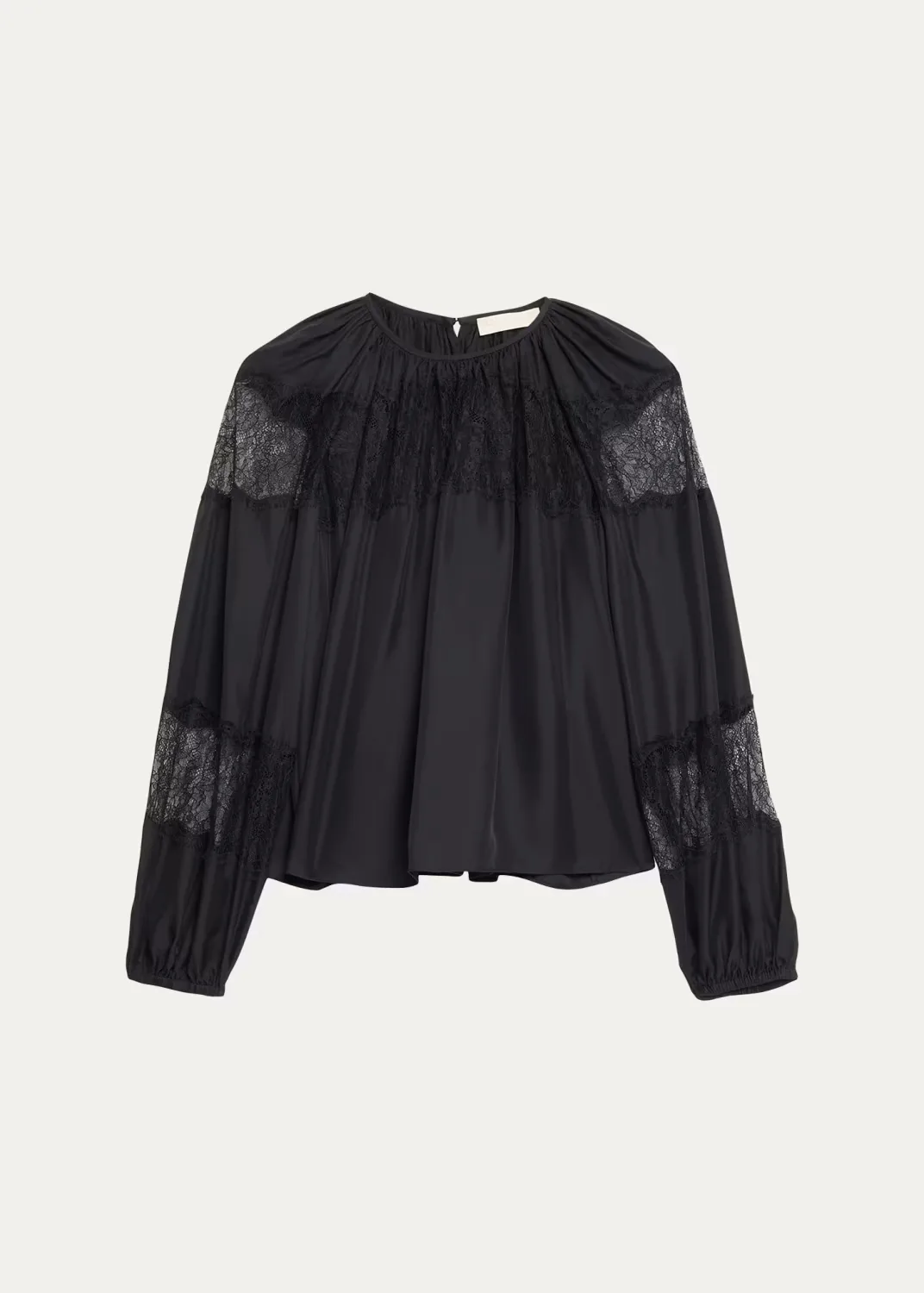 Bess Silk Long-Sleeve Blouse