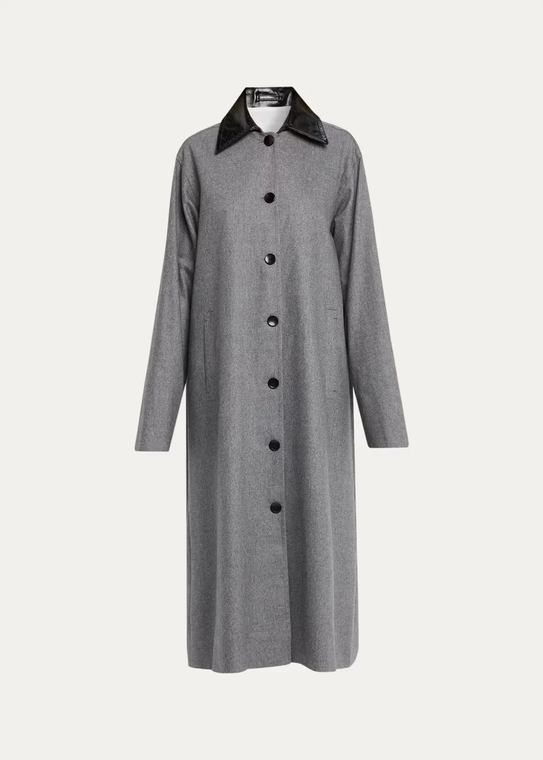 Wool-Cashmere Swing Coat