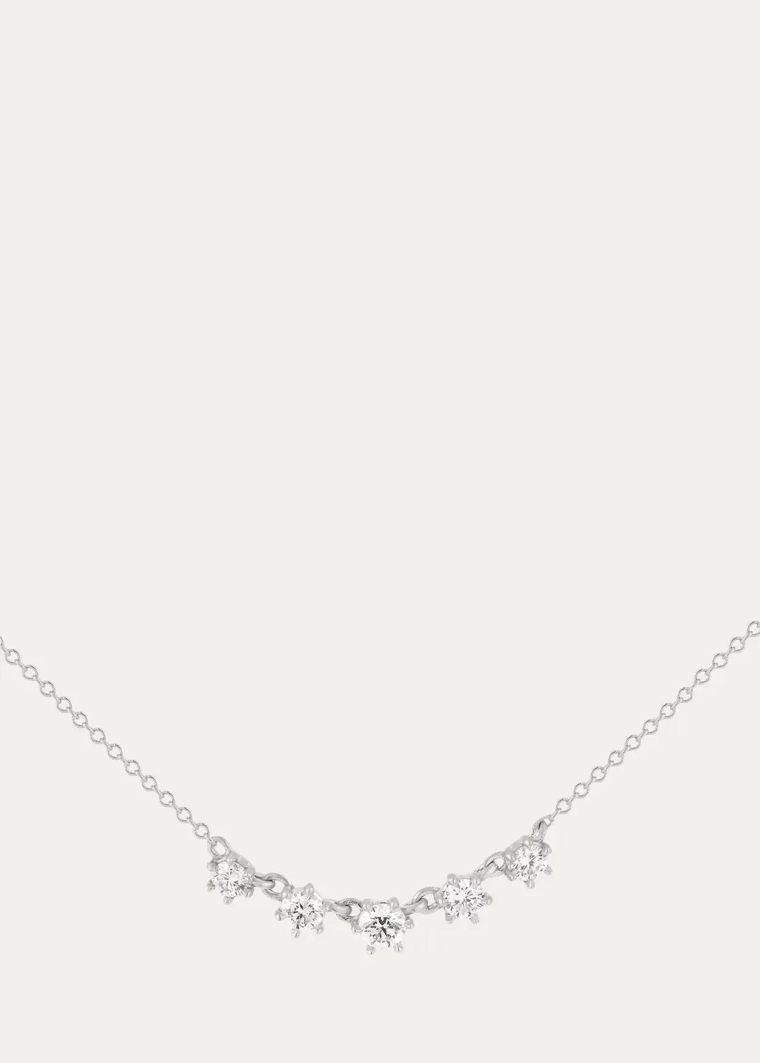 Mini Penelope Platinum & 0.35 TCW Diamond Necklace by Jade Trau