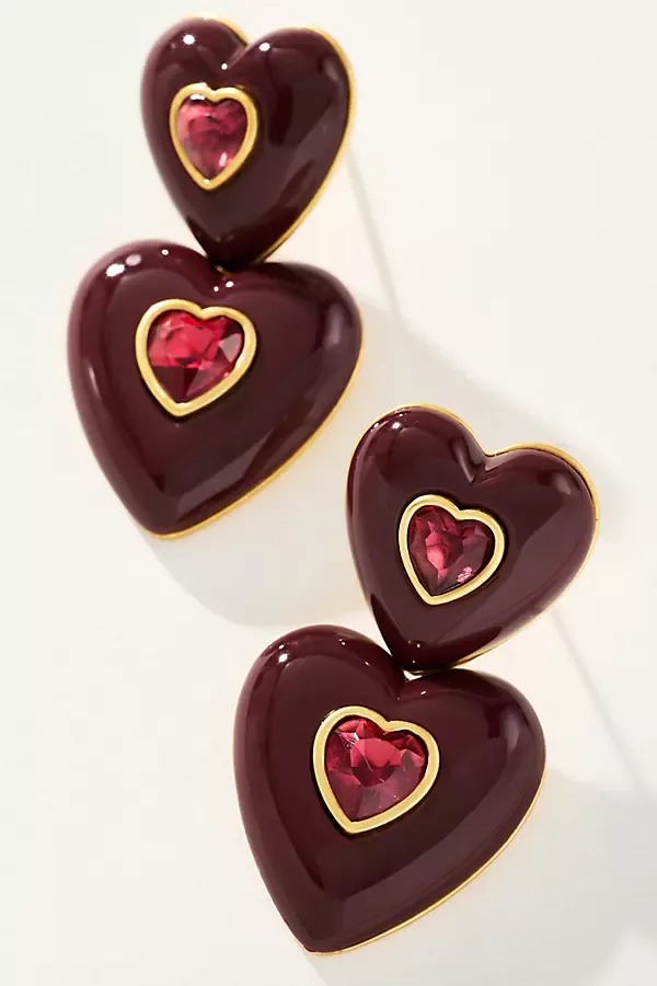 Elodie Heart Earrings by Loren Hope