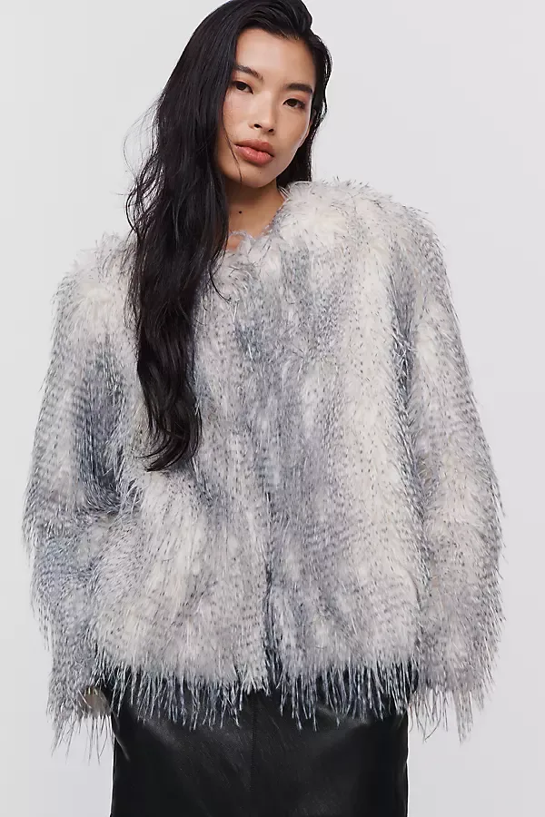 Shaggy Faux Fur Jacket