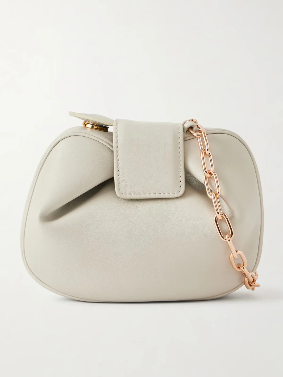 - Soft Demi Leather Clutch -