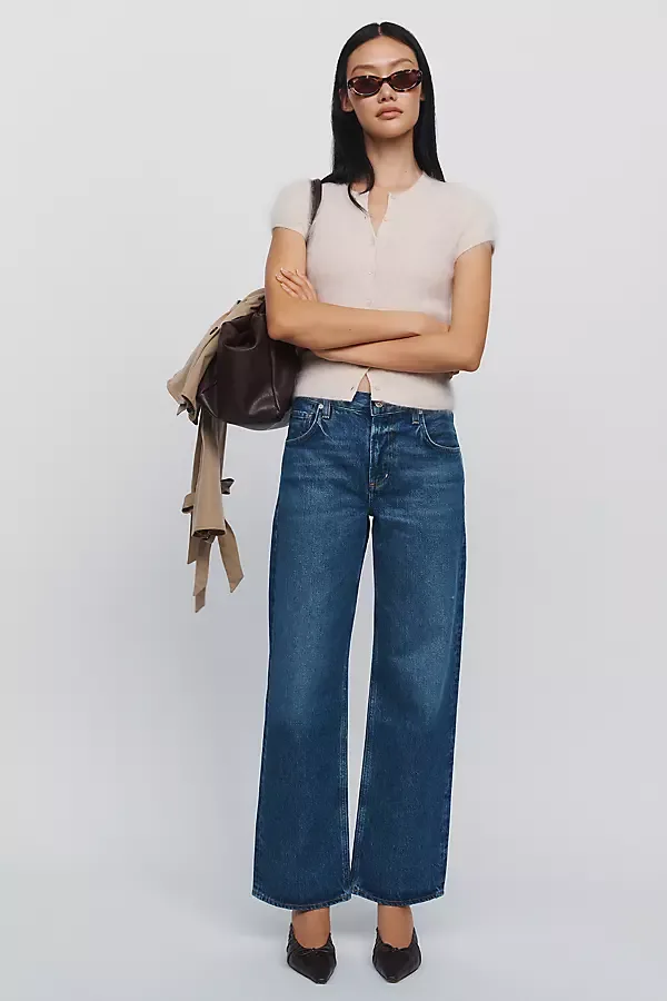 Lindz Low Slung Straight Leg Jeans