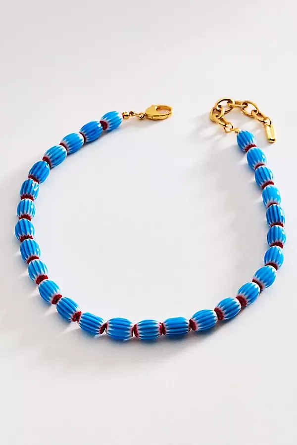 Chevron Beaded Necklace by Logan Tay