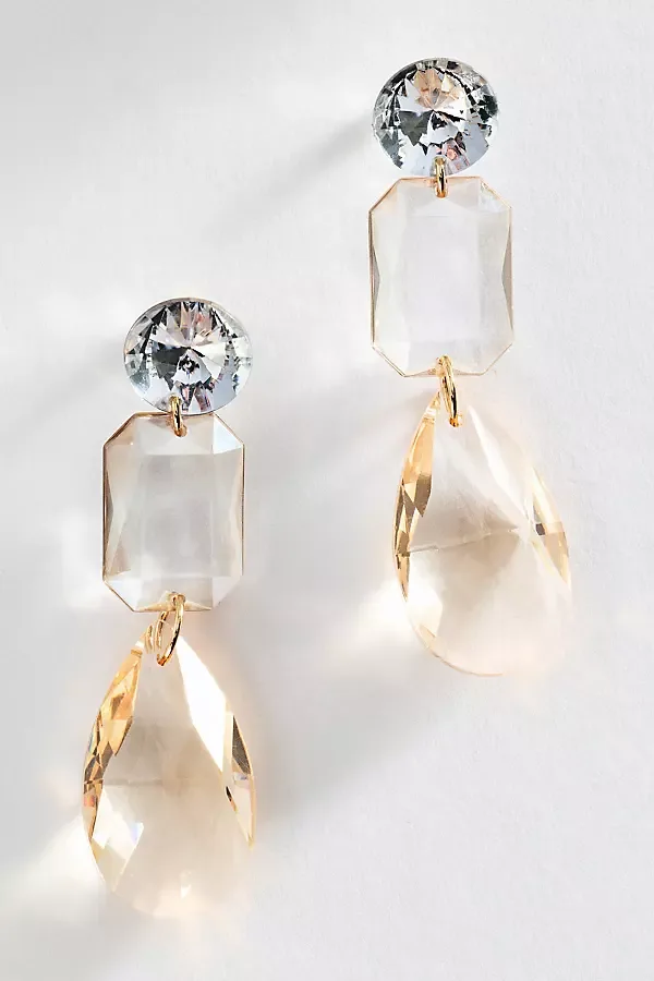 Floating Crystal Drop Earrings by Anthropologie