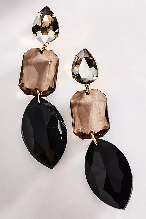 Floating Crystal Drop Earrings